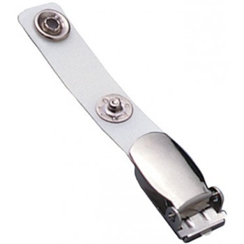 Suspender Badge Clip w/2-5/8" Reinforced Vinyl Strap - 100 pack
